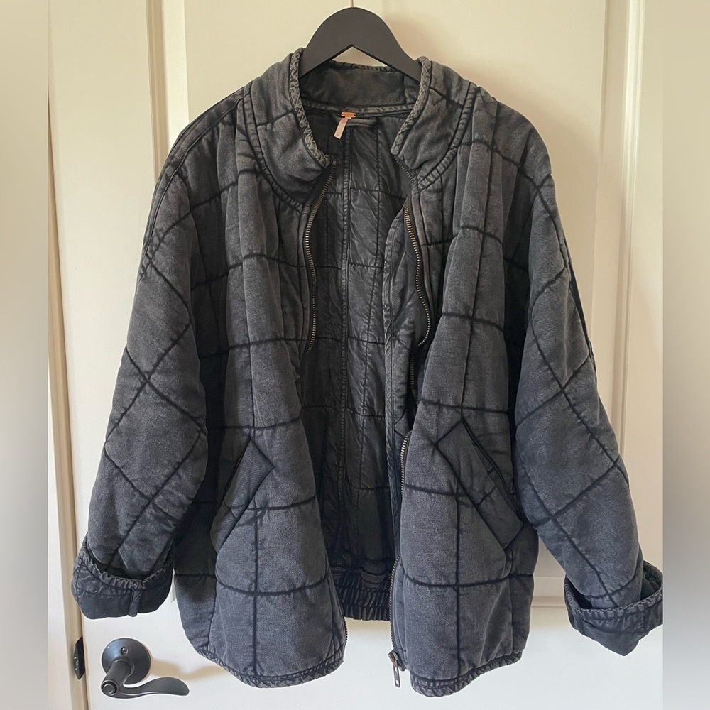 Like New Free People Quilted Knit Jacket